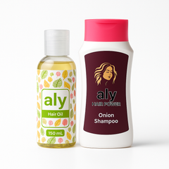 ALY Intense Hair Oil & Organic Onion Shampoo Bundle