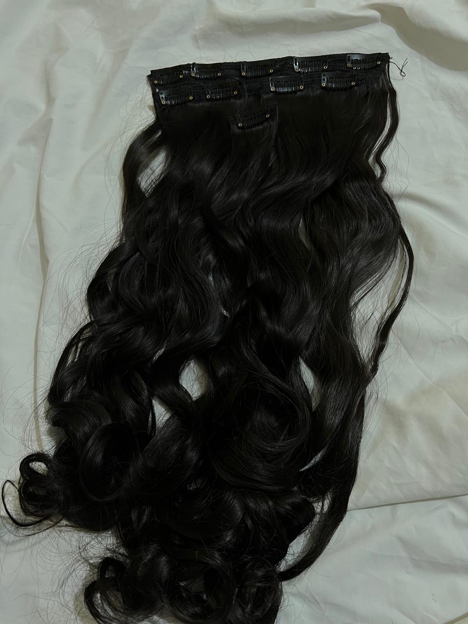 10 Clip-Ons Hair Extension Set