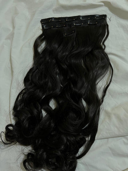 10 Clip-Ons Hair Extension Set