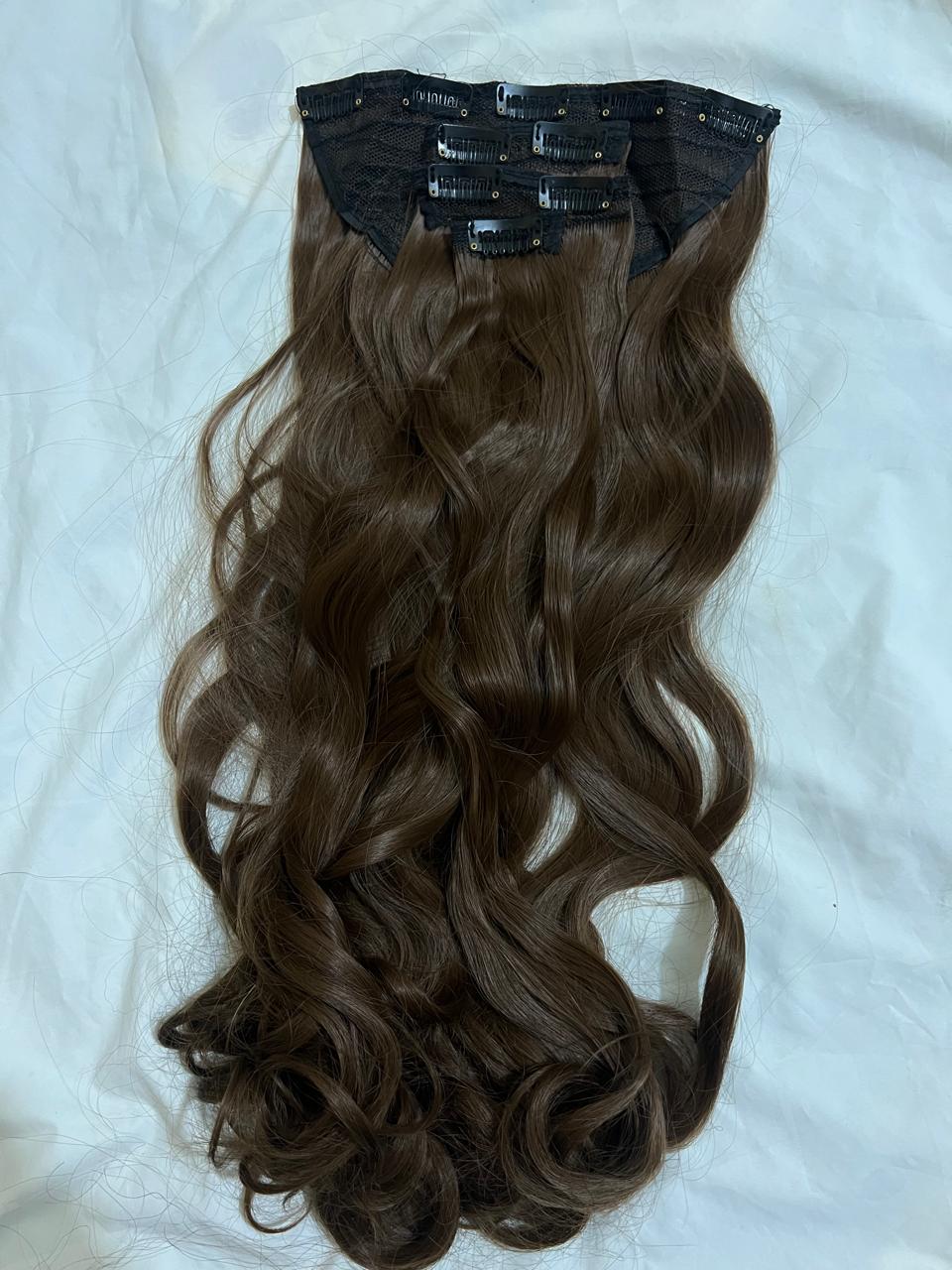 10 Clip-Ons Hair Extension Set